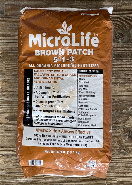 Microlife 5-1-3 Brown Patch Organic Fertilizer 40lb