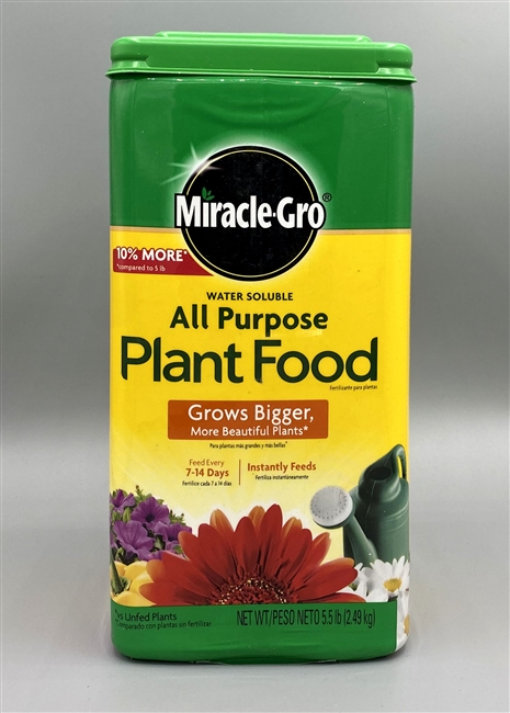 Miracle Gro Water Soluble All Purpose Plant Food 5.5 lb