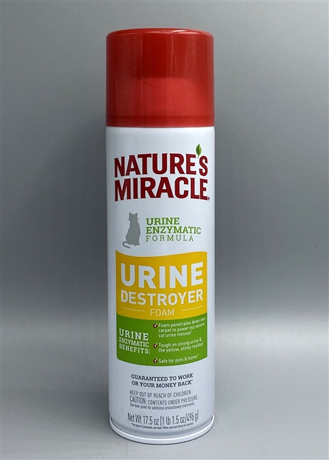 Natures Miracle Urine Destroyer Foam for Cats 17.5 oz