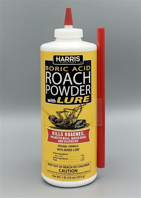 Harris Boric Acid Roach Powder with Lure 16oz