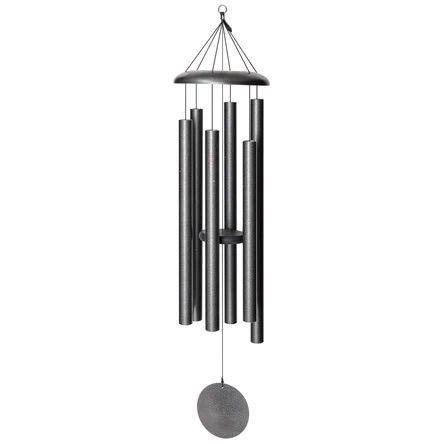 Corinthian Bells Wind Chime 56" Silver Vein