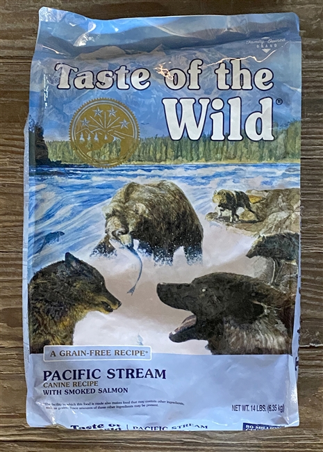 Taste of the Wild Pacific Stream Grain-Free Dry Dog Food 14lb