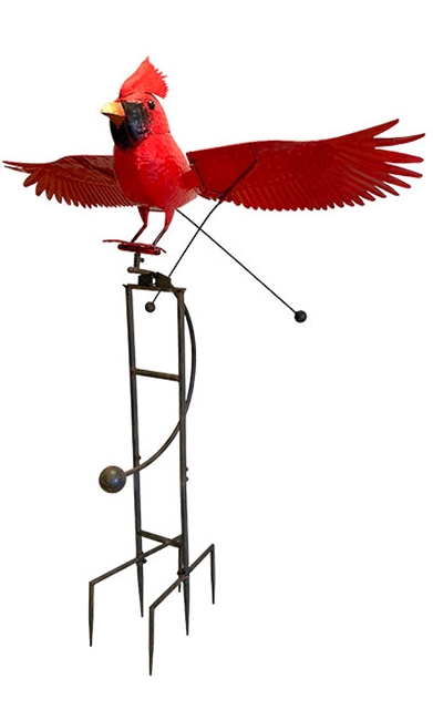 Esschert Design Large Metal Cardinal Rocker Stake