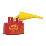 Eagle Type I 1-Gallon Safety Red Gas Can with Funnel