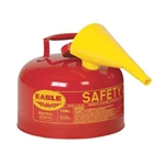 Eagle Type I 1-Gallon Safety Red Gas Can with Funnel