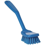 Vikan 3089, Vikan Small Utility Brush - Stiff This small, light-weight brush has a broad head and an ergonomically angled handle. This design raises the user's hand from the cleaning surface, reducing the risk of injury.