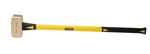 ABC Hammers, Inc.-10 lb. Brass Hammer with 33" Fiberglass Handle