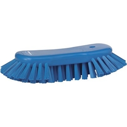 Vikan 3892, Vikan Hand Scrub Brush- Angled, Stiff This large hand scrub brush with flared bristles enables you to clean tables, chopping boards, buckets, large bowls and other equipment.