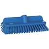 Vikan 7047, Vikan High - Low Brush The angled shape of this scrubbing broom was designed to clean the area where the wall meets the floor.