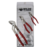 Wilde Tool G256PSP.NP-VP, Wilde Tools- 3-Piece Vinyl Pouch Pliers Set Manufactured & Assembled in Hiawatha, Kansas U.S.A.<br />
3-Piece Matching Set<br />
Angle-Nose Slip Joint Pliers<br />
Finish : Polished, Each