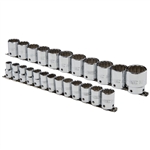 Proto J54211-TT, Proto - Tether-Ready 1/2" Drive 24 Piece Metric Socket Set - 12 Point