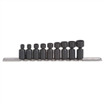 Proto J62133M, Proto - 1/4" Drive 9 Piece Metric Universal Impact Socket Set - 12 Point