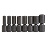 Proto J72145, Proto - 1/2" Drive 8 Piece Deep Universal Impact Socket Set - 6 Point