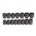 Proto J73105, Proto - 3/4" Drive 15 Piece Impact Socket Set - 6 Point