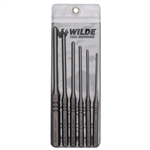 Wilde Tool RS906.NP-VP, Wilde Tools- 6 Piece Vinyl Pouch Roll Set Manufactured & Assembled in Hiawatha, Kansas U.S.A.<br>
6-Piece Set<br>
Ball Point Tip<br>
Finish : Polished, Each