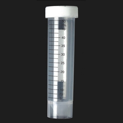 Self Standing Tubes 50ml - 500 tubes - White Caps