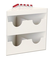 4 Compartment Corner Lab Bin