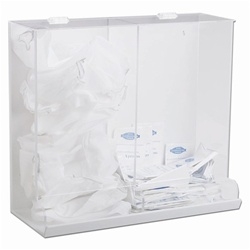 Large Capacity Double Bin Acrylic Apparel Dispenser