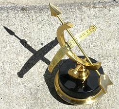 Small Brass Equatorial Sundial