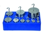 Stainless Steel  Hooked Weight Set - 9 weights 5g to 500g