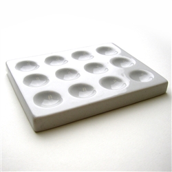 Spot Plate - Porcelin with 12 Depressions