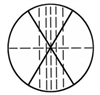 Microscope Eyepiece Reticle with Crosshair 19mm Diameter