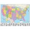 United States Map - Laminated - 45-1/4" x 37-1/2"