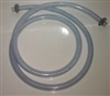 5' High Vaccum Pump Tubing with two hose clamps