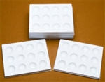 Spot Plate - Porcelin  with 6 Depressions