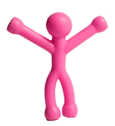 Pink Solid Mini-Q-Men Magnetic Man