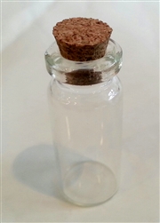 1ml Glass Bottle with Cork Stopper