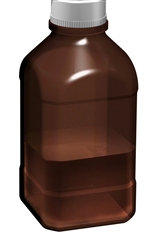 1000ml borosilicate glass autoclavable amber bottle (45mm neck)