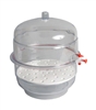 6" Vacuum Desiccator with Clear Base