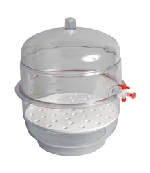 8" Vacuum Desiccator with Clear Base