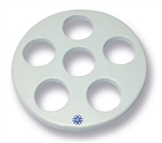 140mm Porcelain Desiccator Plate with Large Holes