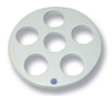 190mm Porcelain Desiccator Plate with Large Holes