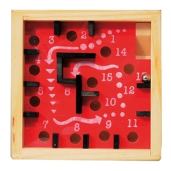 Mini Wooden Labyrinth Puzzle