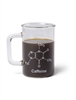 Beaker Mug with Caffeine Molecule 400ml