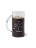 Beaker Mug with Caffeine Molecule 600ml