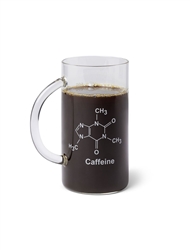 Beaker Mug with Caffeine Molecule 600ml