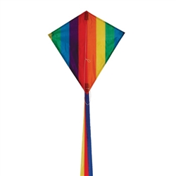 Rainbow Stripe 18" Diamond Kite