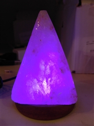 Mini LED Pyramid Salt Lamp - USB Powered