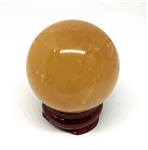 Citrine Sphere w/stand 38mm diameter