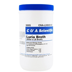 Luria Broth, High Salt Formula, Powder [Miller's LB Broth], 500g