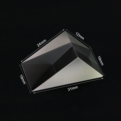 Glass Prism  24mm x 12mm x 19mm