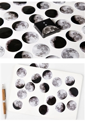 45pc Moon Phase Sticker Set