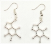 Caffeine Molecule Earrings