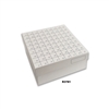 3" FlipTopâ„¢ Cardboard freezer box w/ attached hinged lid, 81-place, white, 50/pk