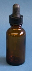 Amber Bottle with dropper 1/2 oz.