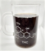 Beaker Mug with THC molecule 400ml